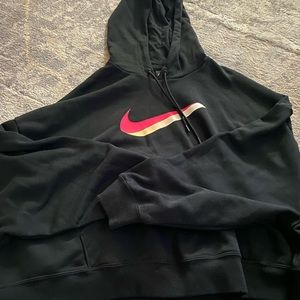 Nike oversized crop hoodie